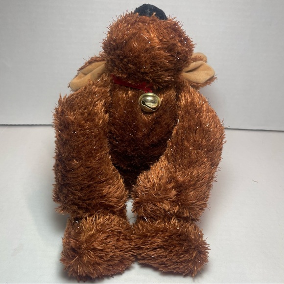 Vintage Hallmark Comet plush tinsel Reindeer Excellent - Picture 9 of 16